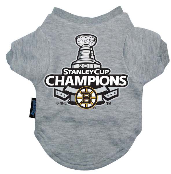 Boston Bruins 2011 Champions Dog Tee Shirt