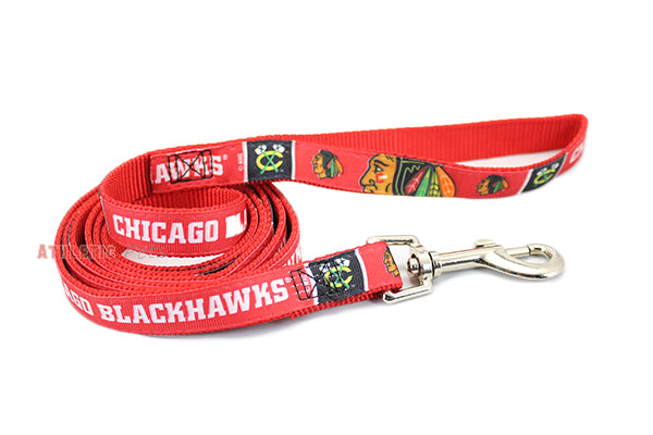 Chicago Blackhawks NHL Woven Dog Leash