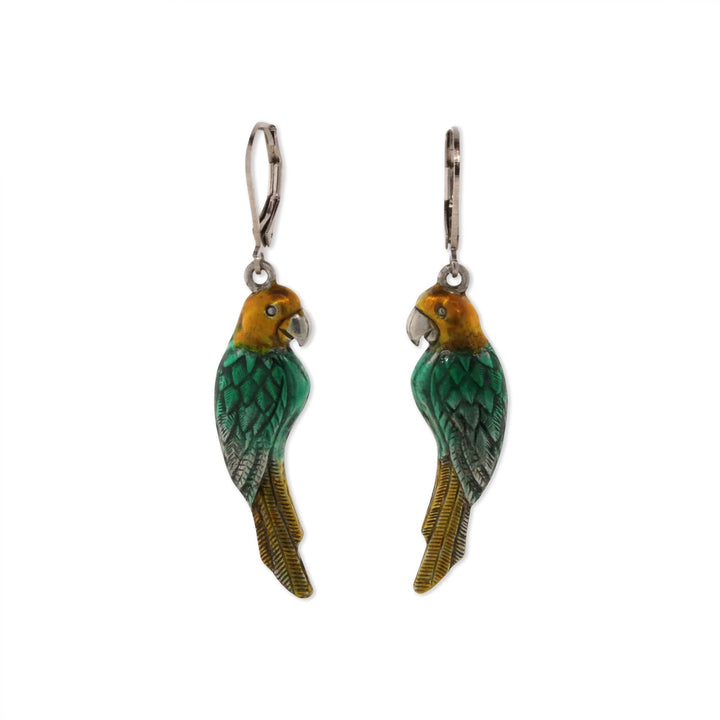 1928 Jewelry Neotropic Exotic Parrot Drop Earrings