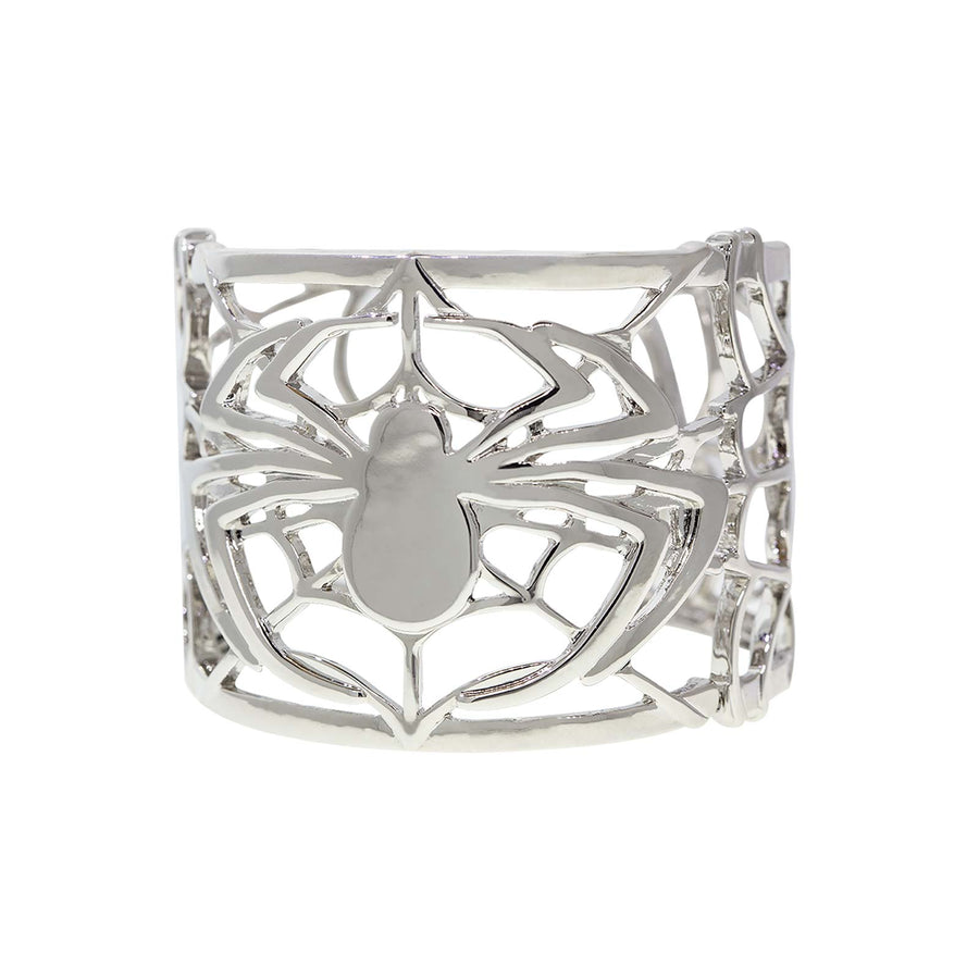 1928 Jewelry Spider Web Cuff Bracelet