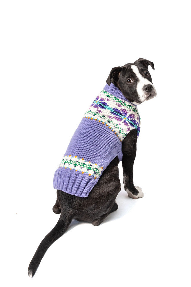 Lavender Flowers Dog Sweater