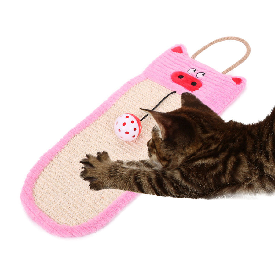 Sisal & Jute Hanging Cat Scratcher Lounge With Toy