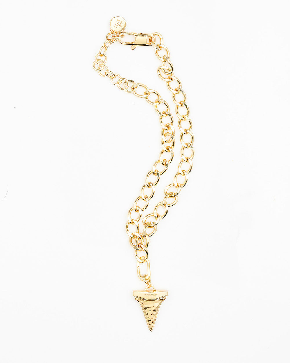 Shark Tooth Charm Gold