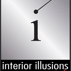 Logo of Interior Illusions Plus established 2012 featuring stylized number 1 with a minimalist pendulum design.