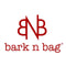 Bark-n-Bag logo in red, stylish text with unique intertwined BNB design for pet travel brand.