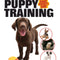 Cover of "Puppy Training Smart Owner's Guide" featuring a happy brown puppy with a yellow ball and insets of dogs in training sessions.