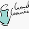 Carmel Ceramica logo featuring stylized ceramic vase and elegant script branding.