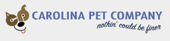 Logo of Carolina Pet Company featuring a playful dog design with the slogan "nothin' could be finer"