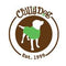 Chilly Dog logo featuring a dog in a green sweater, brown background, Established 1999