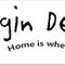 Logo of Dog Diggin Designs featuring stylized text and tagline "Home is where your dog is."