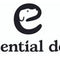 Logo of Essential Dog featuring stylized dog head within the letter 'E' in black and white.