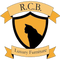 Logo of Royal Cat Boutique featuring a black cat silhouette on a golden shield, with banners reading 'R.C.B.' and 'Luxury Furniture'