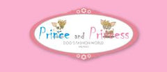 Logo of Prince and Princess from HT Animal Supply featuring crowned pets, symbolizing luxury pet accessories.