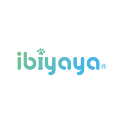 Ibiyaya logo featuring stylish teal text and a paw print, representing quality pet transport products.