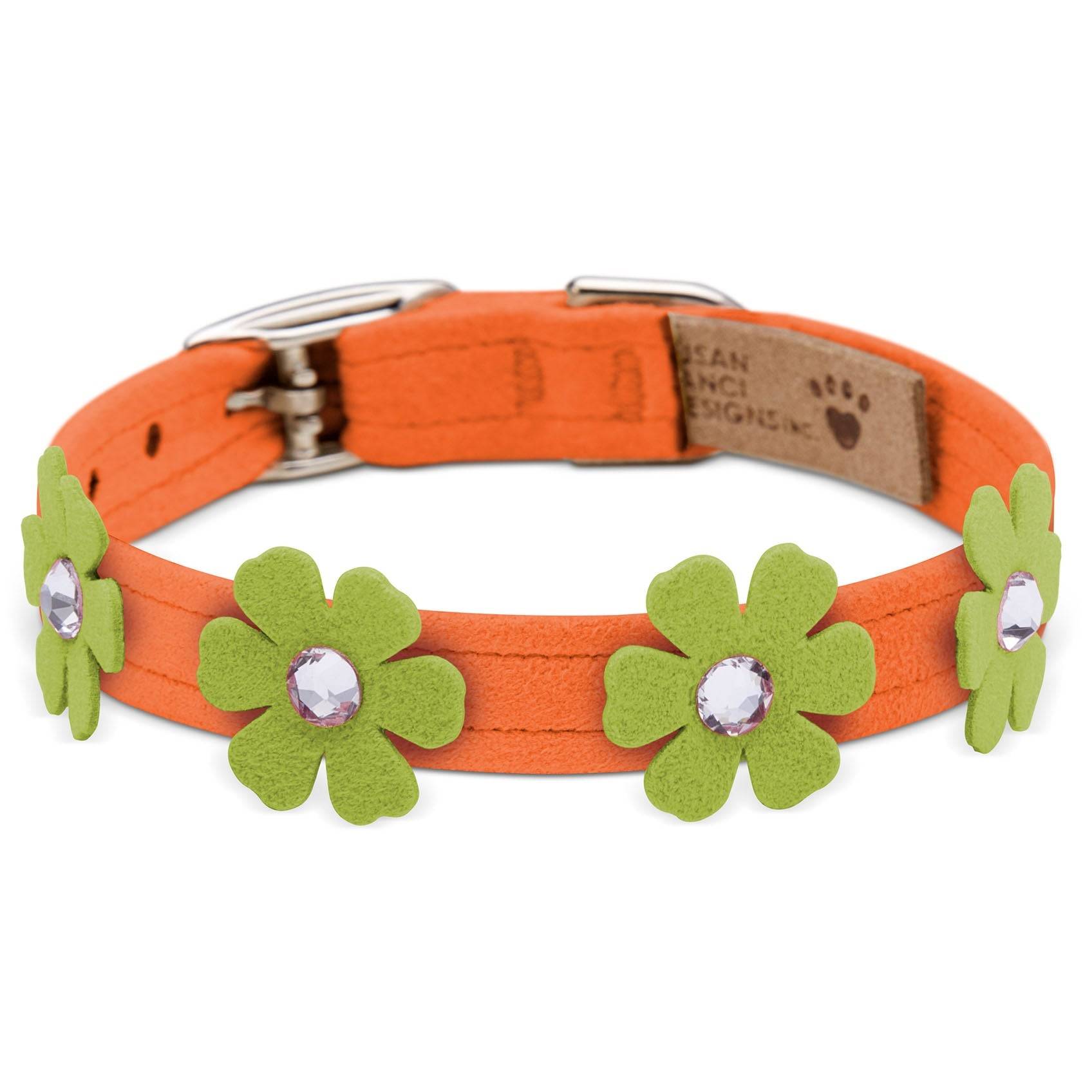 Pretty Petunia Flower Collar Tangerine With Kiwi