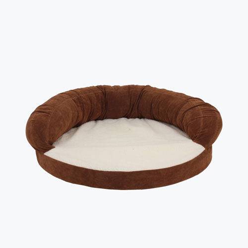 Ortho Sleeper Bolster Pet Bed Chocolate Large: 50