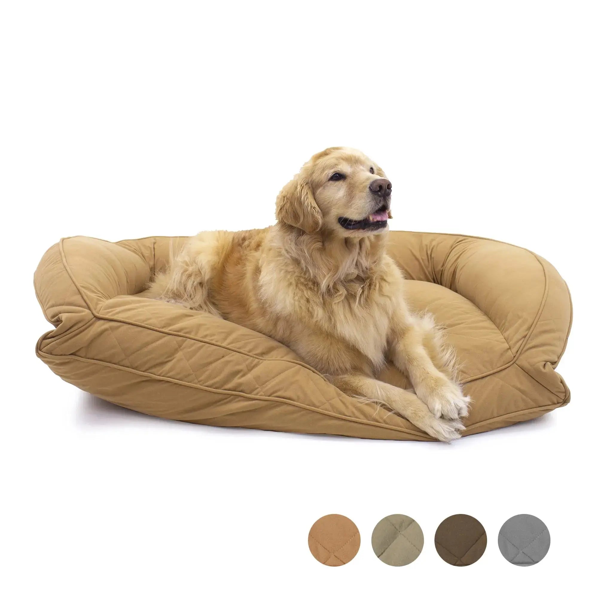 Quilted Microfiber Bolster Bed Saddle