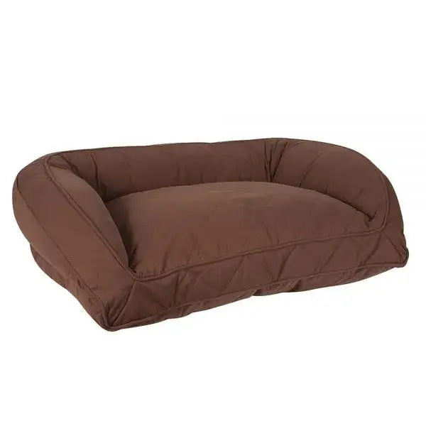 Quilted Microfiber Bolster Bed Chocolate