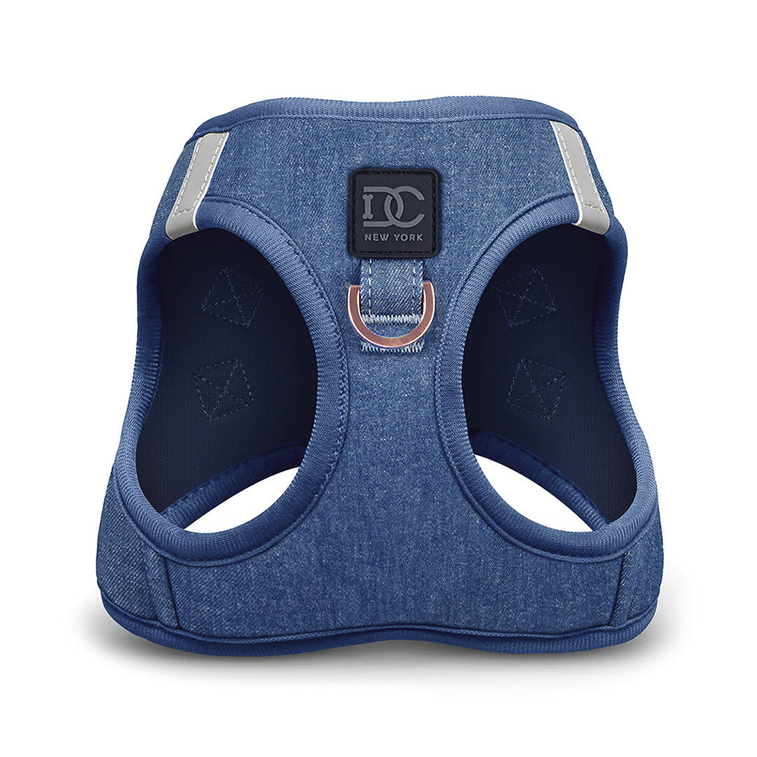 Luxe No-Pull Step In Dog Harness - Denim XL