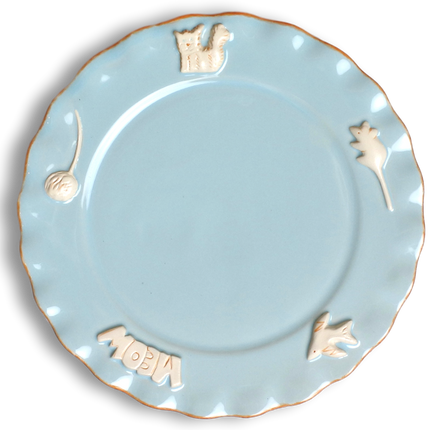 Cat Whisker Plate - Sky Blue