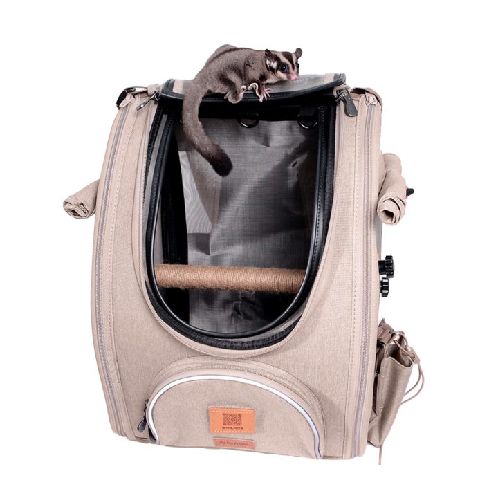 TrackPack Bird Carrier Backpack with Perch Airline Approved Cage Bag