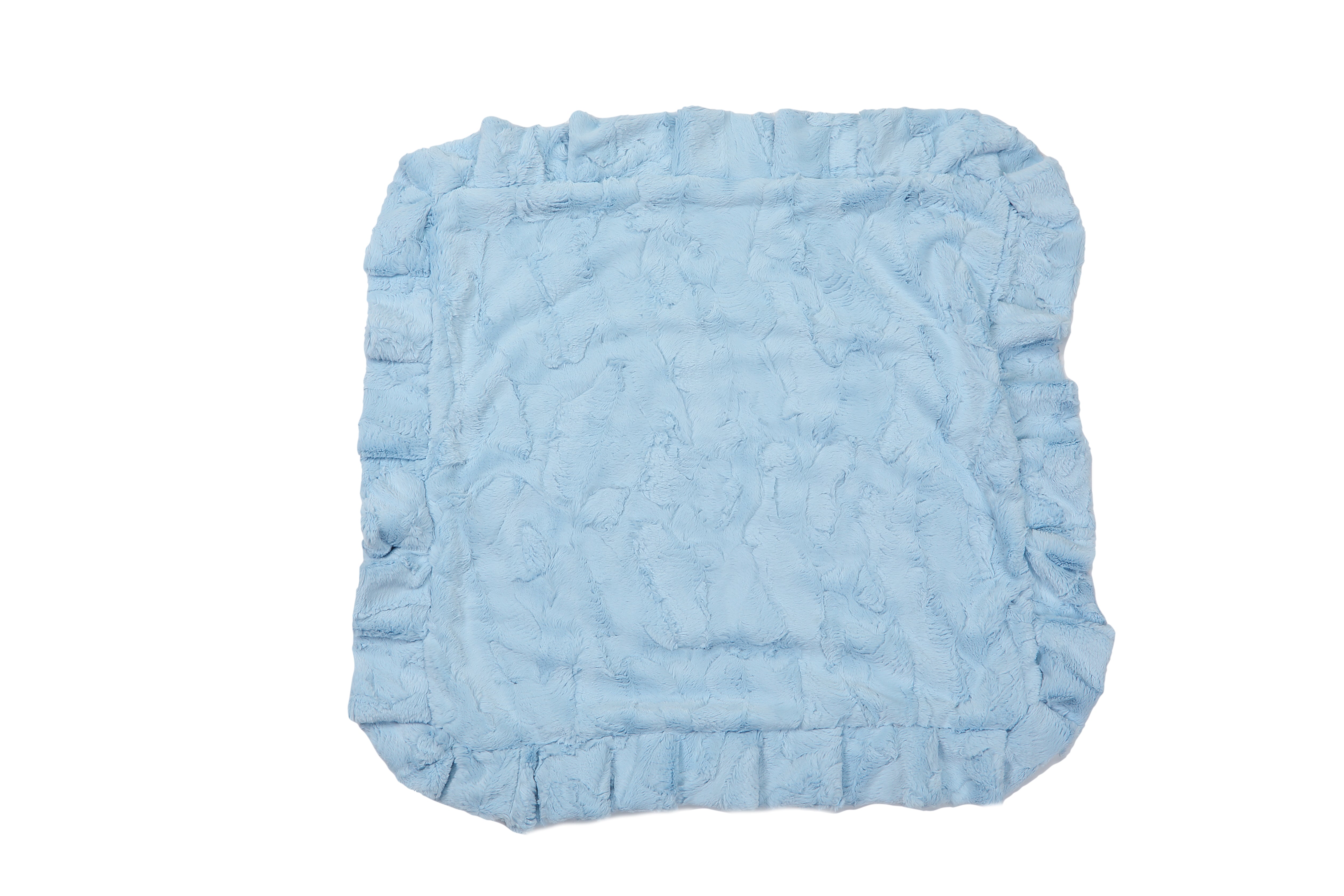 Baby Blue & White Crocodile Mink Mink Blanket