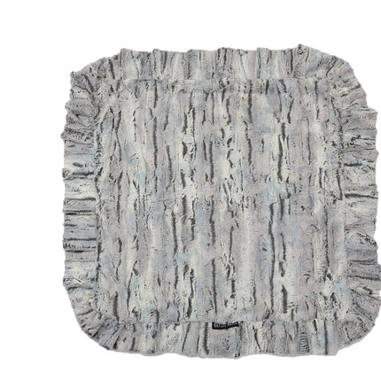 Silver Fox & White Crocodile Mink Blanket