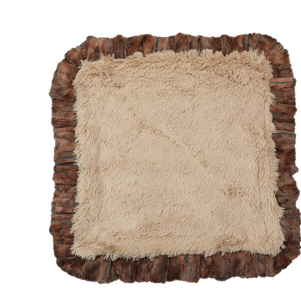 Rusty Fox & Cream Shag Blanket