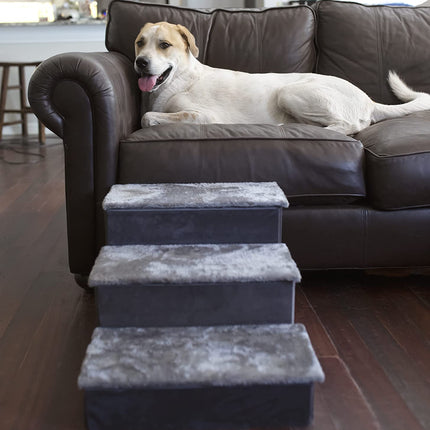 Catry Charcoal 2-in-1 Foldable Pet Stairs