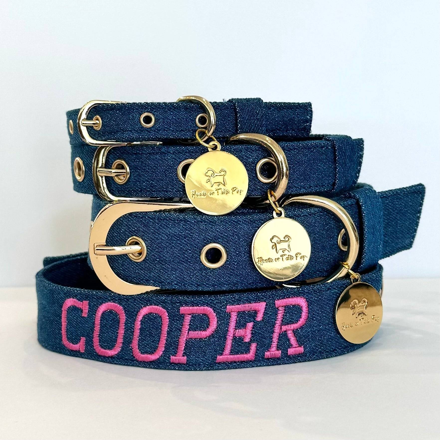 Personalized Collar Font # 1 XS