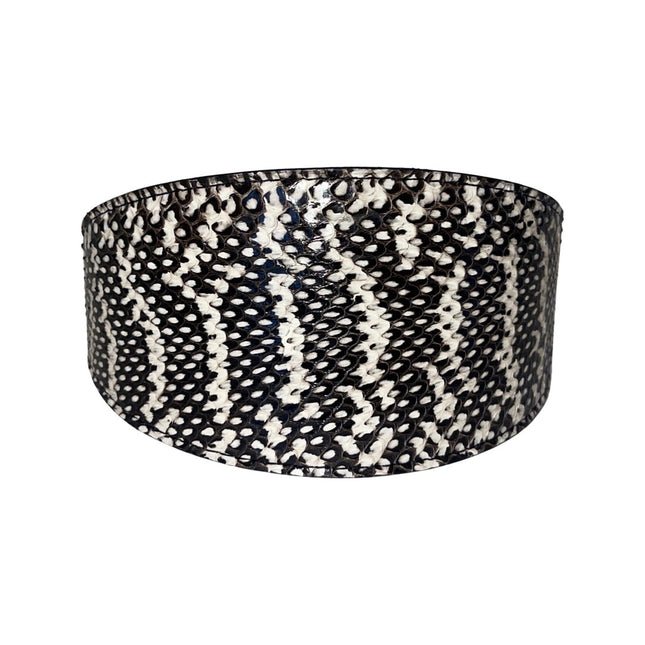 Black & White 3” Wide Style Snake Collar