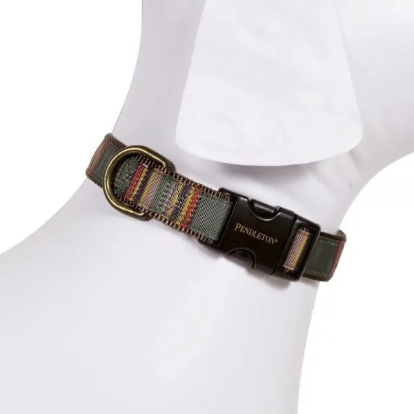 Pendleton Vintage Camp Umber Hiker Durable Dog Collar