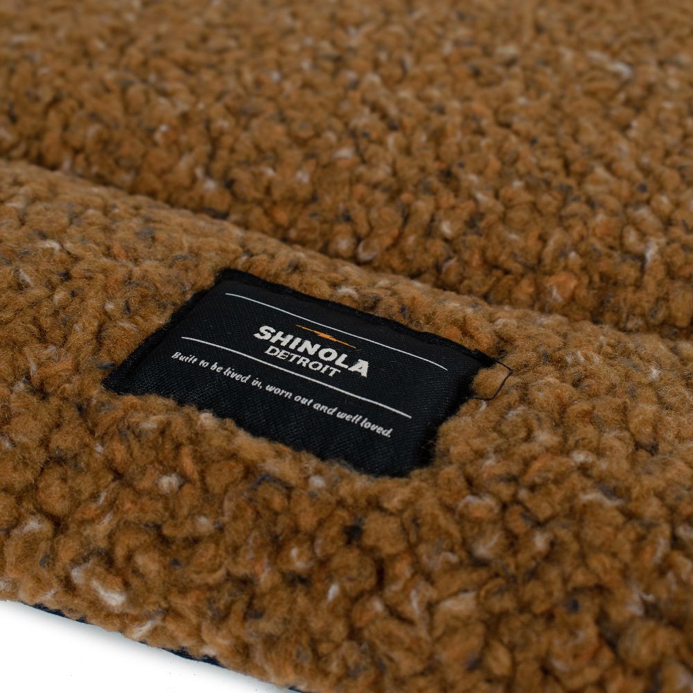 shinola pet comfort cushion in brown