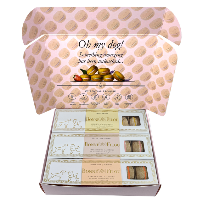 Dog Macaron Combo Gift Box (18 French Dog Macarons)