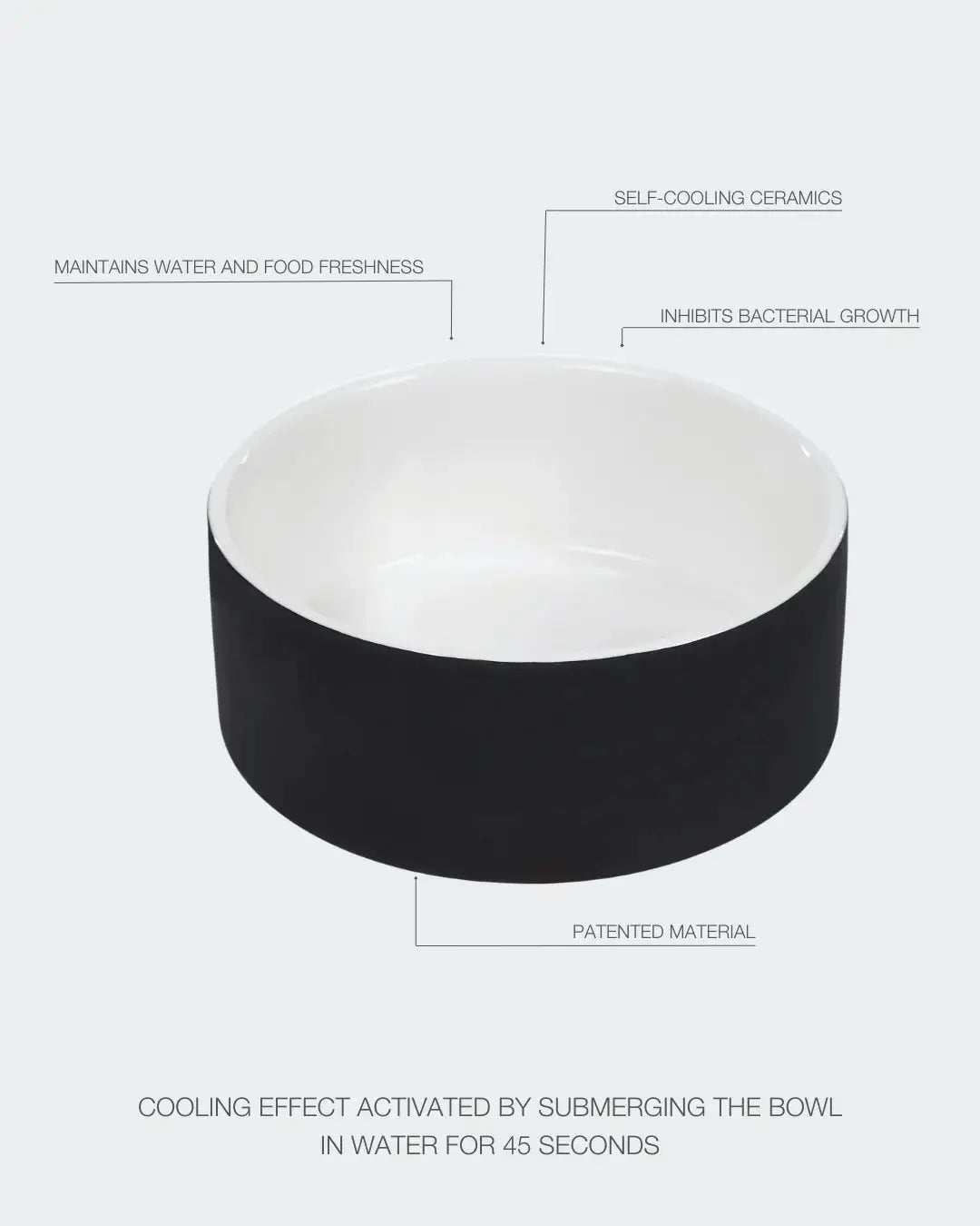 Cool Bowl Black L for Dogs