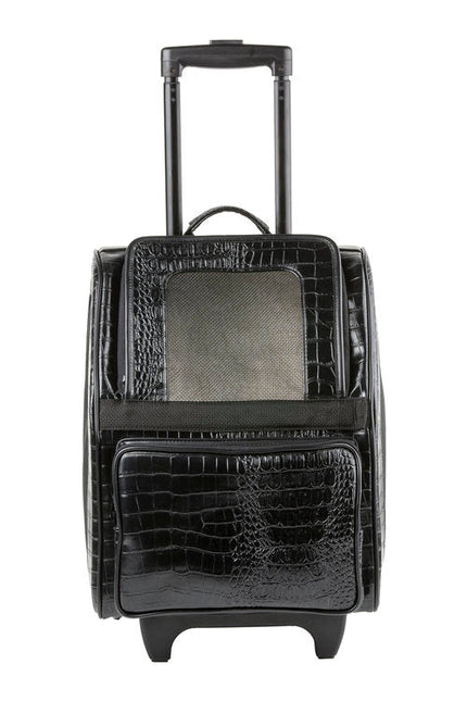 Rio Bag On Wheels - Black Croco