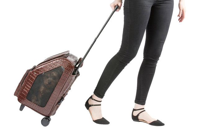 Rio Bag On Wheels - Brown Croco