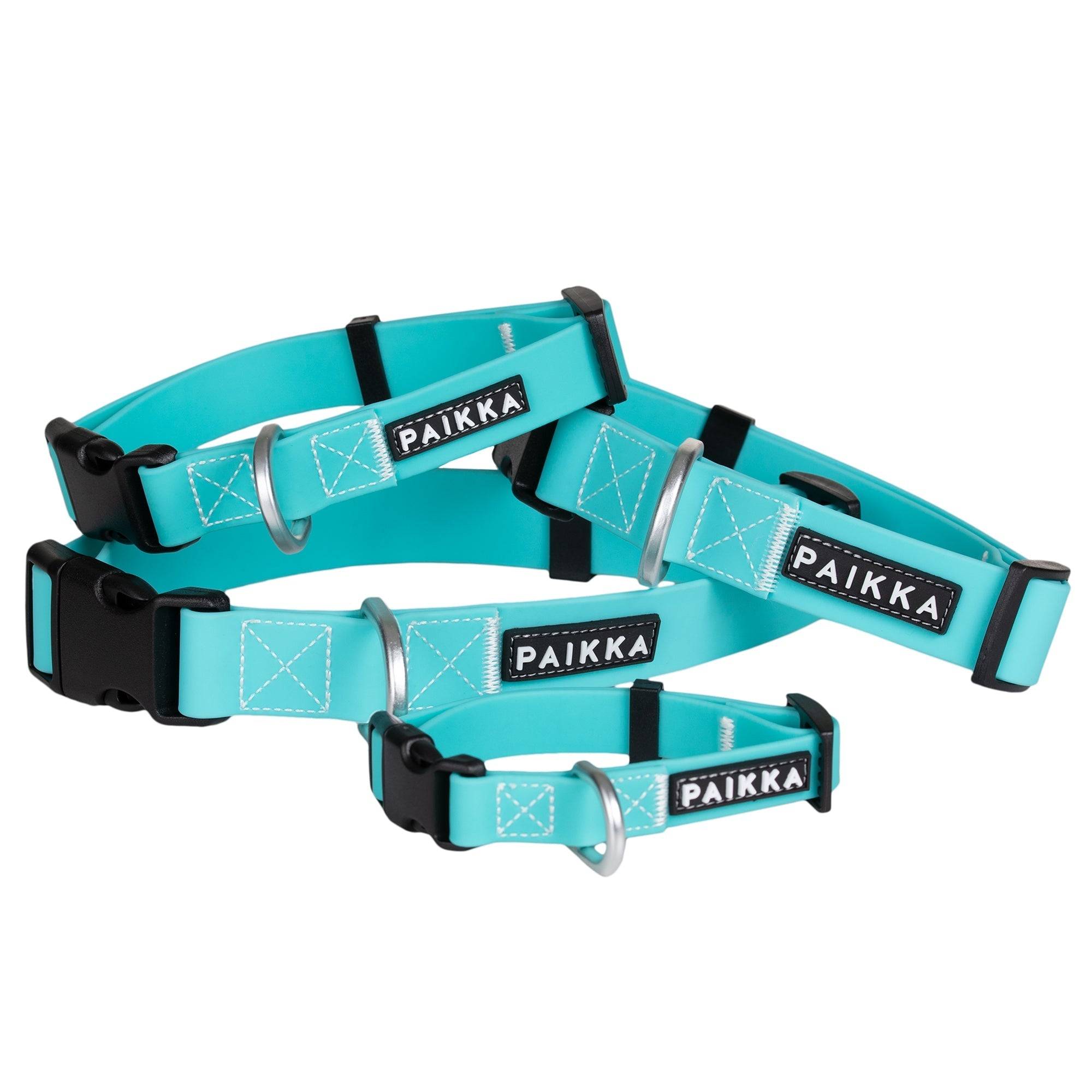 PAIKKA Glow Collar Aqua for Dogs