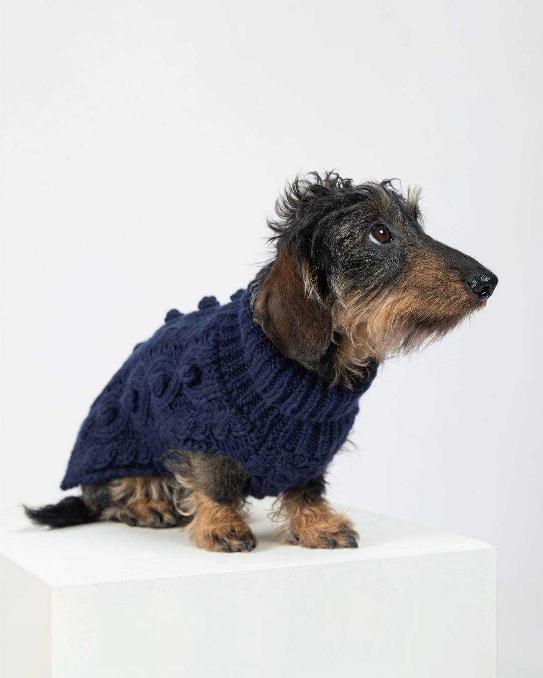 PAIKKA Handmade Knit Sweater navy