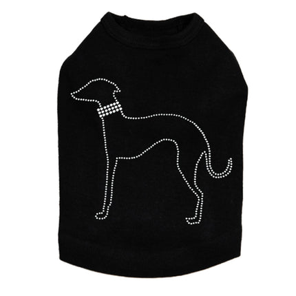 Greyhound Outline - Dog Tank