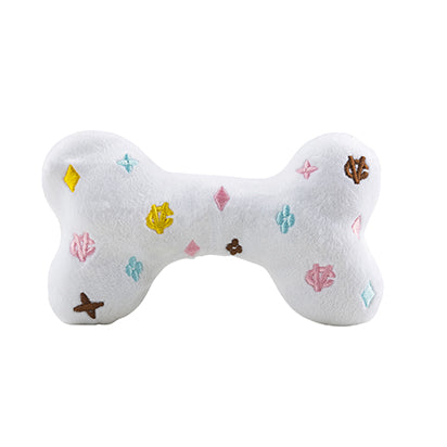 White Chewy Vuiton Bone Toy by Haute Diggity Dog