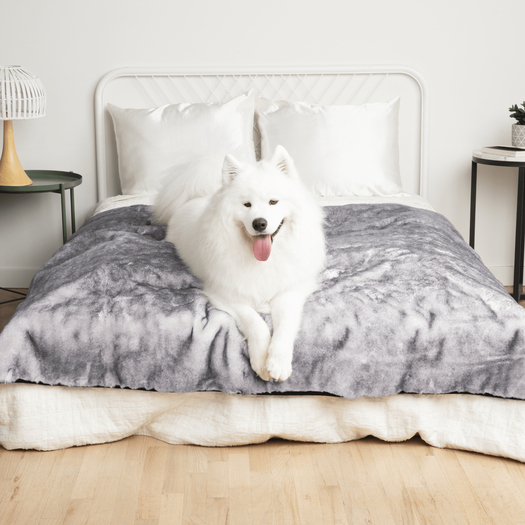 PupProtector™ Luxe Waterproof Faux Fur Blanket - Ultra Soft Chinchilla