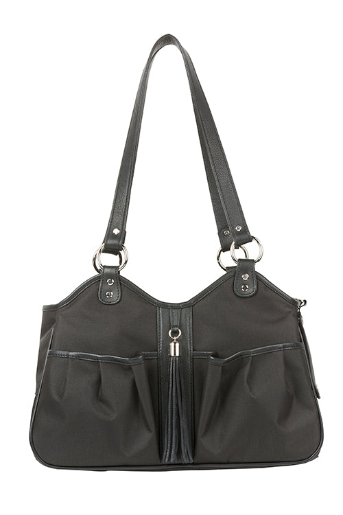 Metro Sable w/black leather trim & tassel