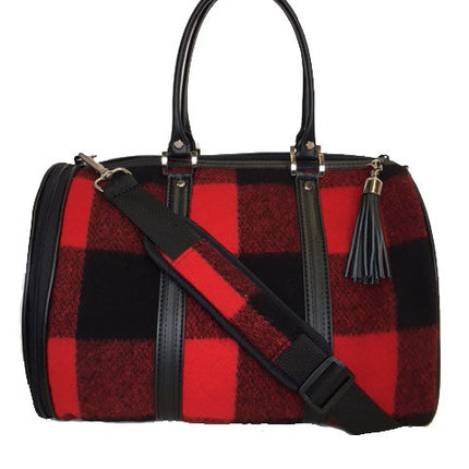 JL Duffel - Red Buffalo Plaid