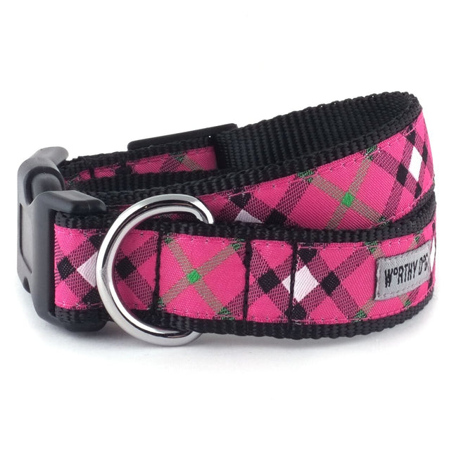 Plaid Hot Pink Bandana