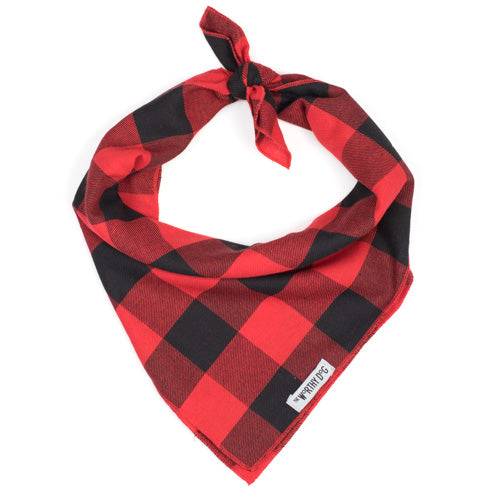 Large Buffalo Plaid Tie Bandana Default Title