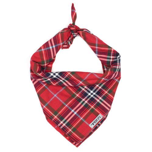 Red Plaid Tie Bandana Default Title