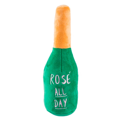 Woof Clicquot Rose' Champagne Bottle Plush Toy