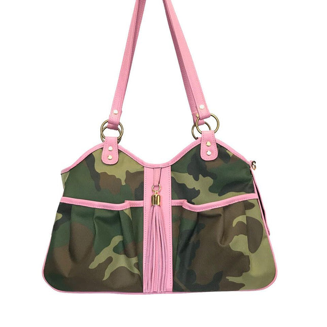 Metro - Camo w/Pink Leather Tassel & Trim