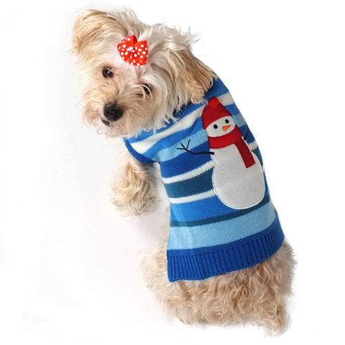 Snowman Stripe Roll Neck Sweater